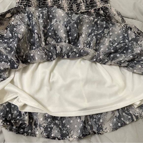 Altar’d State | Python Ruffle Tiered Mini Skirt - Picture 3 of 3